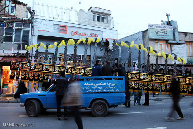 اجتماع عزاداران حسینی در شهرستان میانه