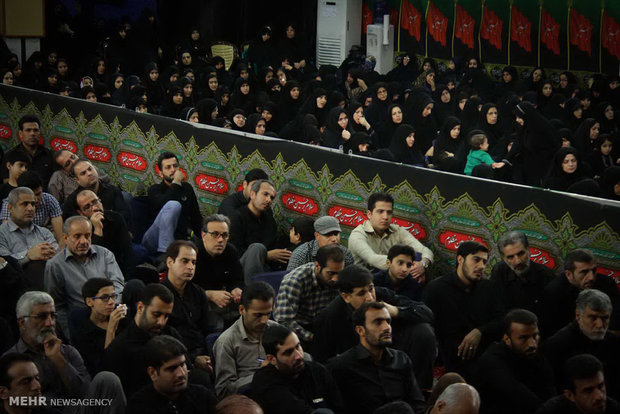 مراسم عزاداری شب عاشورا در حسینیه  عاشقان ثارالله بوشهر
