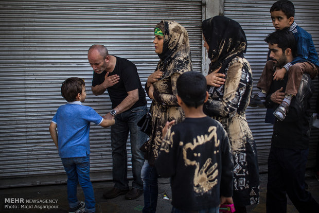 The mournful youth for Imam Hussain