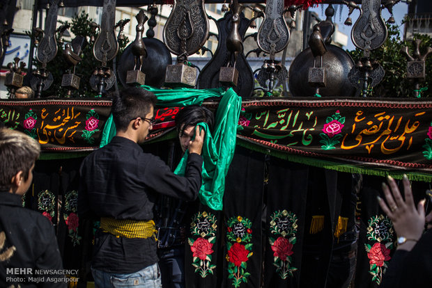 The mournful youth for Imam Hussain