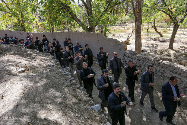 آیین چغچغه زنی در روستای انجدان