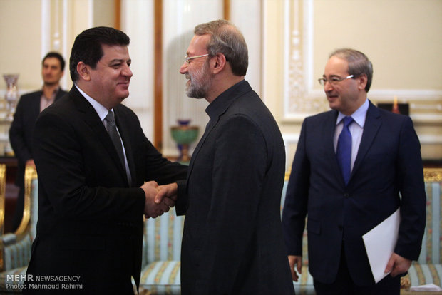 Larijani meets Syrian deputy FM