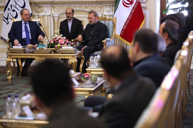 Larijani meets Syrian deputy FM