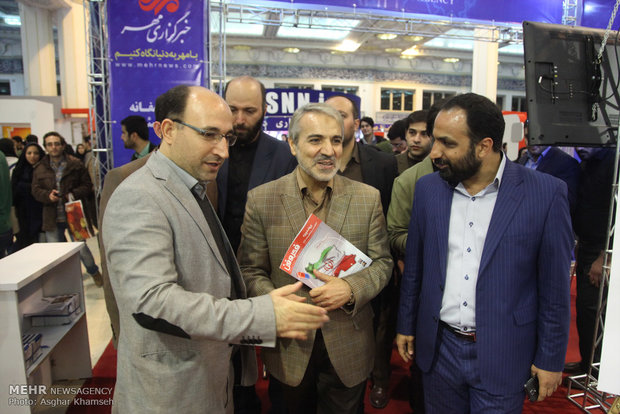 غرفه خبرگزاری مهر در بیست و یکمین نمایشگاه مطبوعات و خبرگزاری ها