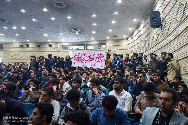 سخنرانی علی مطهری و حسن عباسی در دانشگاه شیراز