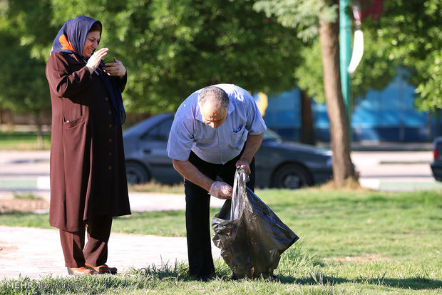 صبحگاه مشترک ورزشکاران آبادان