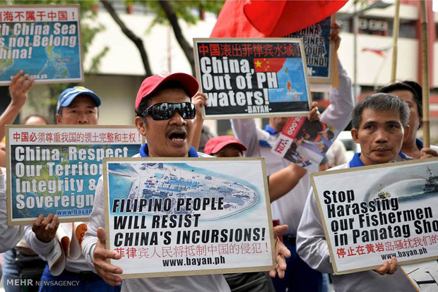 اعتراض مردم فیلیپین به سفر اوباما‎