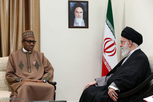 Leader receives Nigerian president