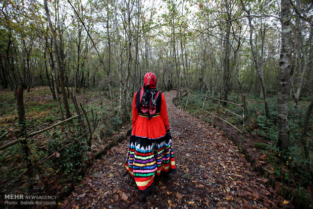 Gilak Woman with traditional dress