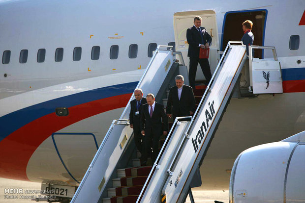 وصول الرئيس الروسي فلاديمير بوتين الى طهران