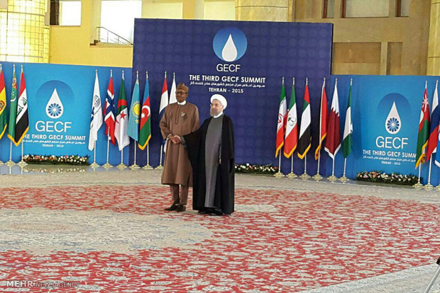 Rouhani meets world leaders in summit of GECF