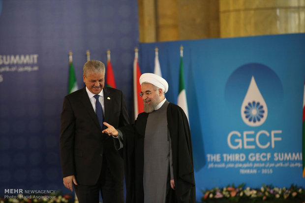 Rouhani meets world leaders in summit of GECF