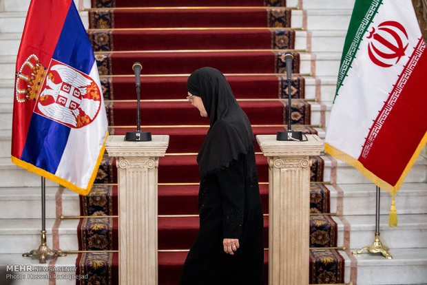 لقاء رئيسي برلماني ايران وصربيا
