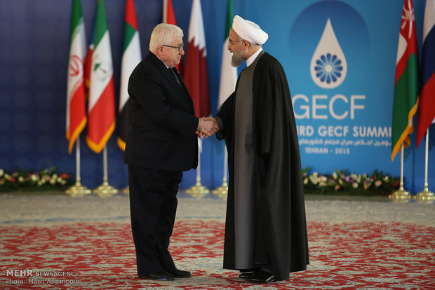 Rouhani meets world leaders in summit of GECF