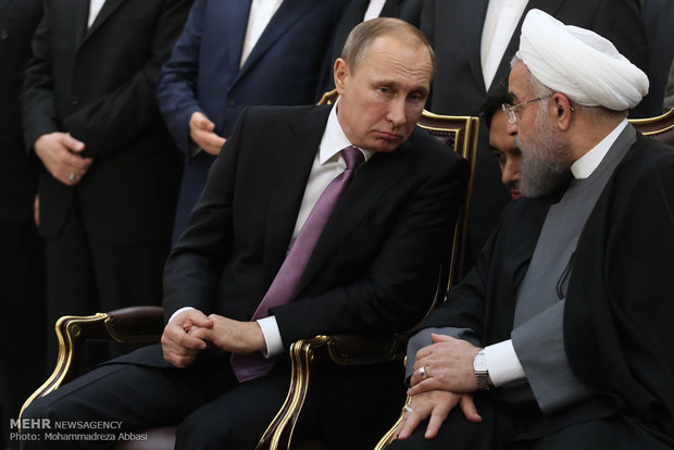 Rouhani, Putin hold press conf.