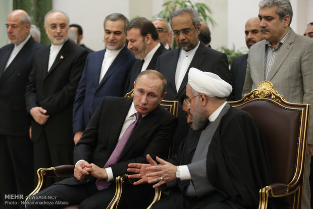 Rouhani, Putin hold press conf.