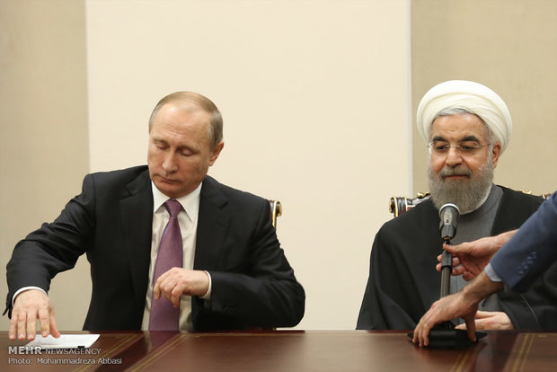 Rouhani, Putin hold press conf.