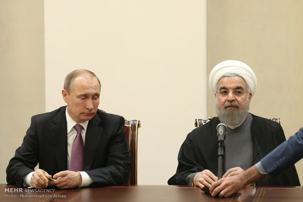 Rouhani, Putin hold press conf.