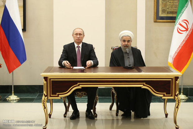 Rouhani, Putin hold press conf.