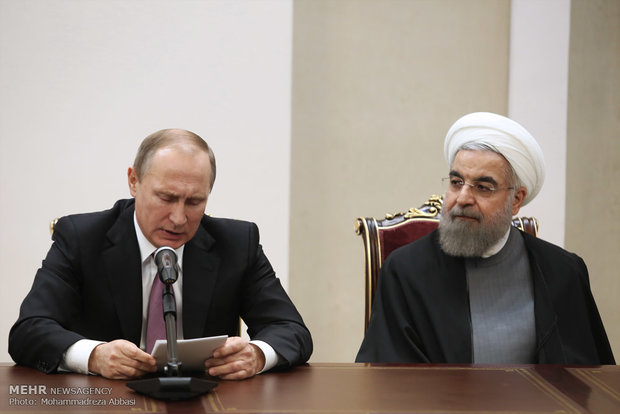 Rouhani, Putin hold press conf.