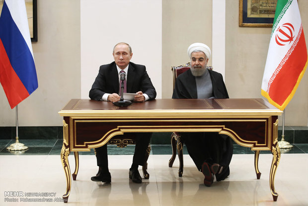 Rouhani, Putin hold press conf.