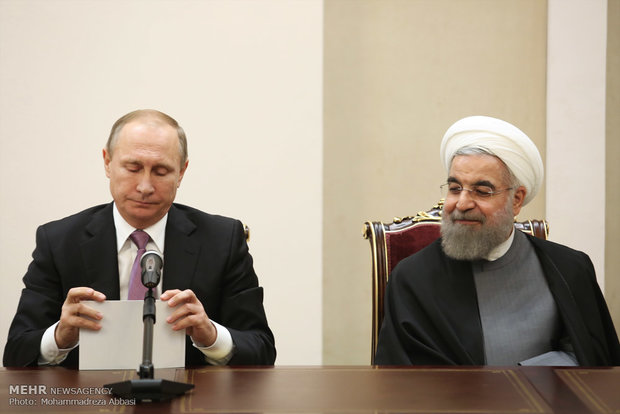 Rouhani, Putin hold press conf.