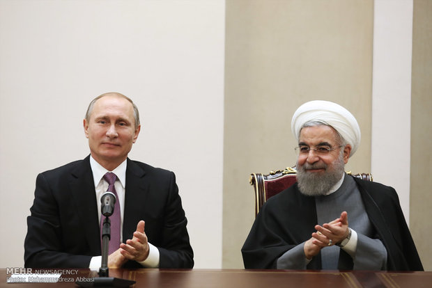 Rouhani, Putin hold press conf.