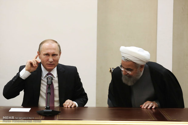 Rouhani, Putin hold press conf.