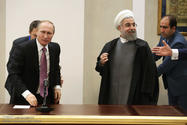 Rouhani, Putin hold press conf.