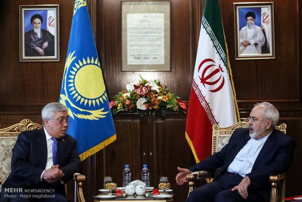 Zarif meets Serbian MP, Kazakh FM