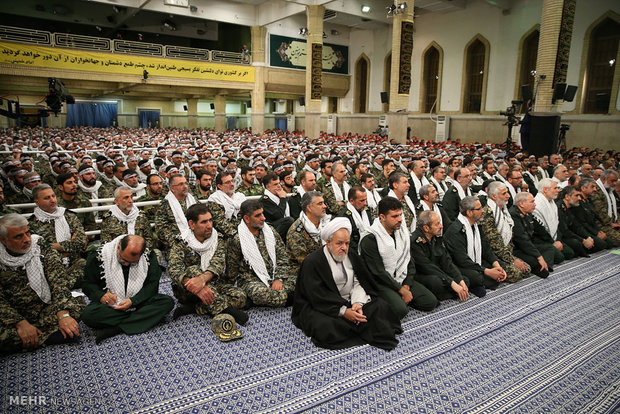 Leader receives Basij commanders