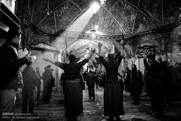 Historical Bazaar of Tabriz in grief