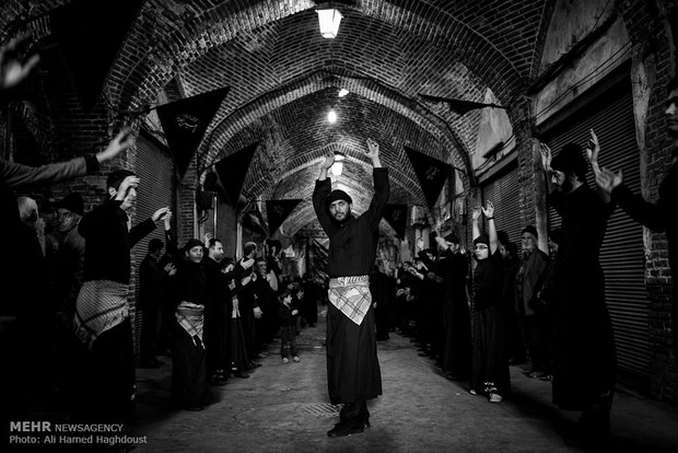 Historical Bazaar of Tabriz in grief