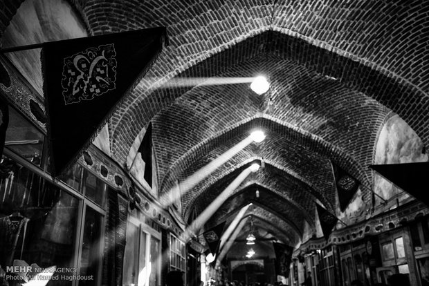 Historical Bazaar of Tabriz in grief