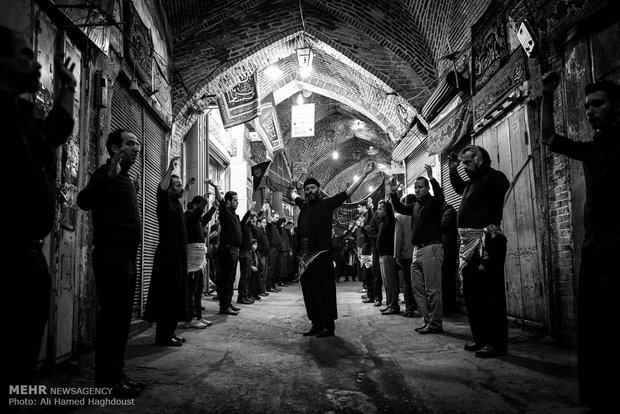 Historical Bazaar of Tabriz in grief