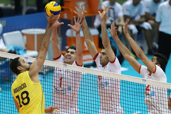 والیبال ایران - برزیل