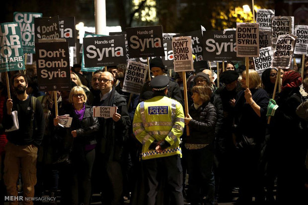 تظاهرات ضد جنگ در لندن‎