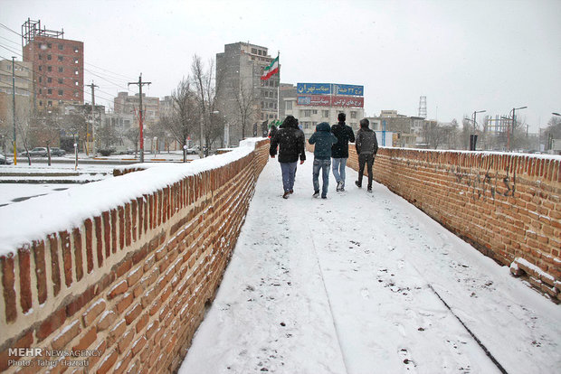 Snow fall in Ardebil