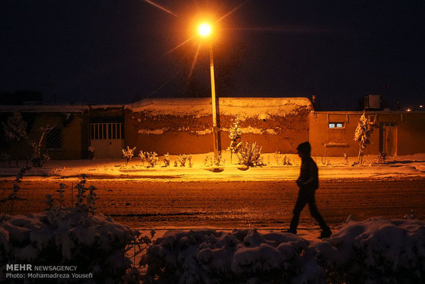 Snow whitens Takistan