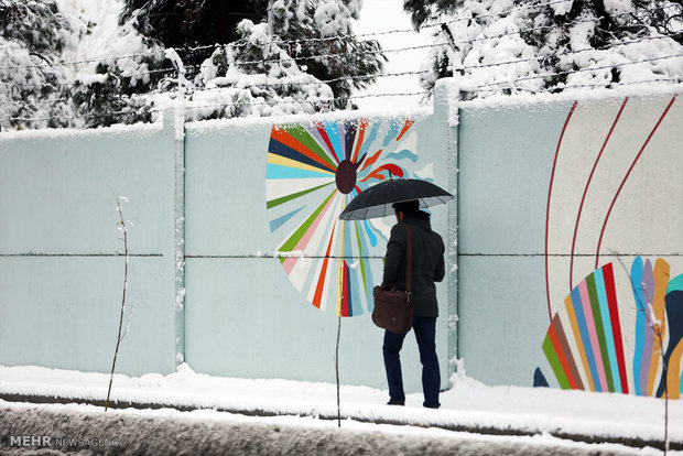 Snowy day in Tehran