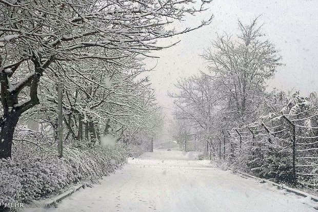 ثبت بیشترین بارش برف در شمال استان اردبیل/جو آرام تا یکشنبه