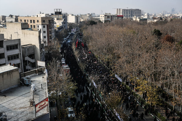 تشییع پیکر هشت شهید گمنام دفاع مقدس -2