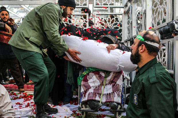 تشییع پیکر هشت شهید گمنام دفاع مقدس -2