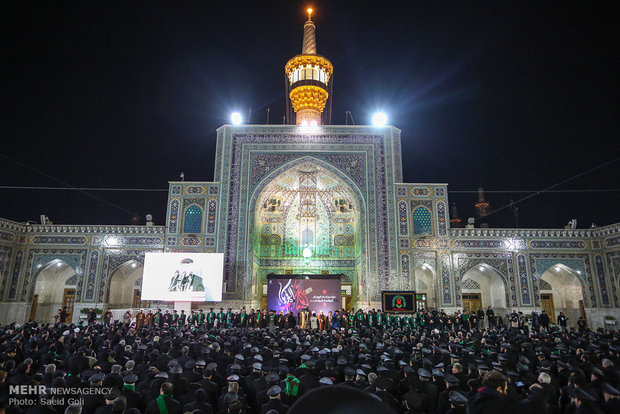 مراسم شام غریبان امام رضا(ع) در حرم رضوی