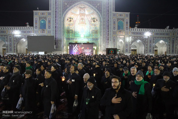 مراسم شام غریبان امام رضا(ع) در حرم رضوی