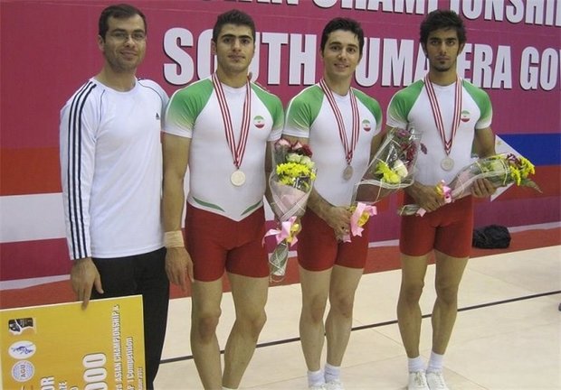 Aerobics gymnastics trio finishes 3rd in Asian Champs.