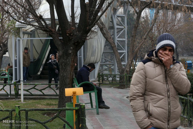 شاخص ۲۸۰ در ورامین/ باقرشهر در وضعیت بنفش آلودگی هوای تهران