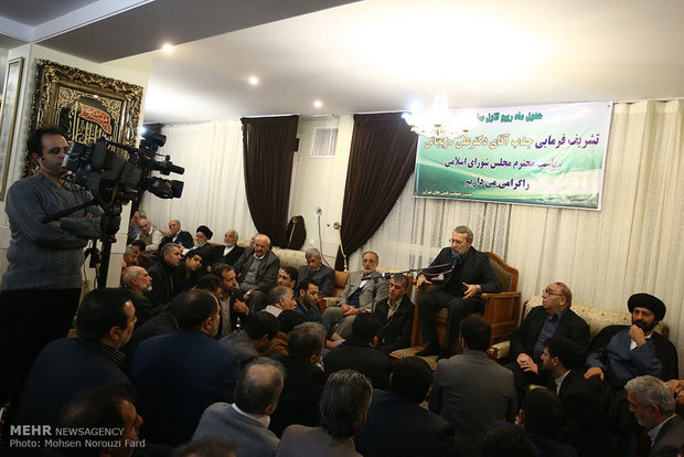 حضور رئیس مجلس در هیأت قمی های مقیم تهران 