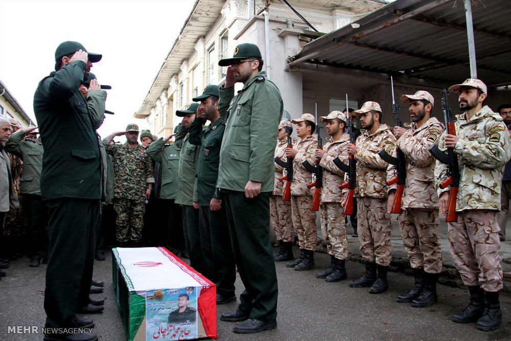 مراسم تشییع شهید مدافع حرم حاج محمد اتراچالی