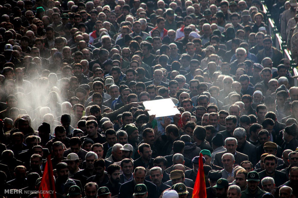 مراسم تشییع شهید مدافع حرم حاج محمد اتراچالی